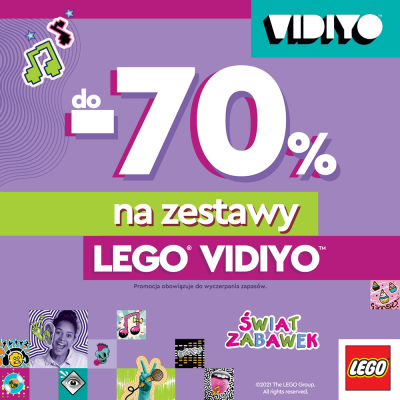 Seria LEGO VIDIYO do – 70%.