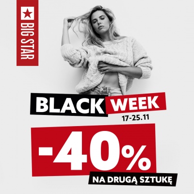 BLACK WEEK w BIG STAR! -40% na drugą sztukę