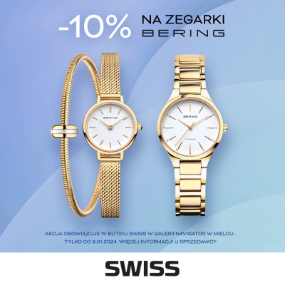 -10% na zakup zegarków marki Bering w Swiss