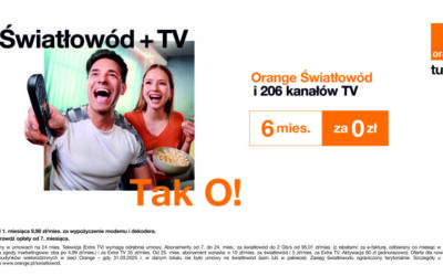 Światłowód + TV od ORANGE!