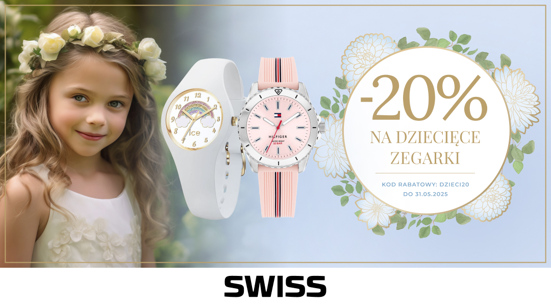 Zegarki komunijne z rabatem w SWISS