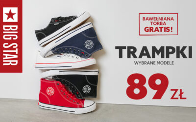 Trampki w super cenie i torba gratis w BIG STAR JEANS