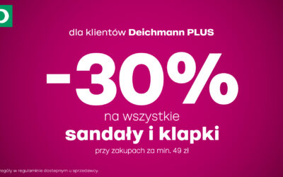 Sandały i klapki taniej w DEICHMANN